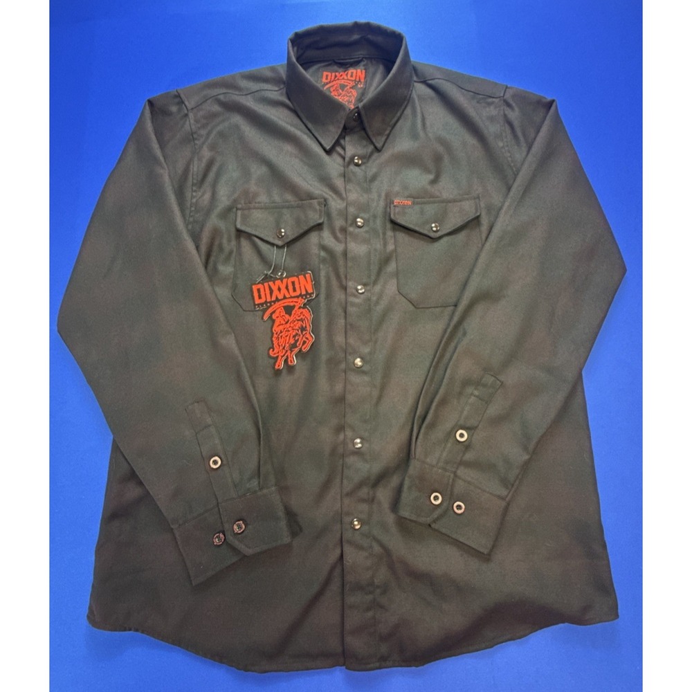Dixxon Flannel Co. "Darkness" Men's‎ Size XL Long Sleeve Snap Up Flannel Shirt